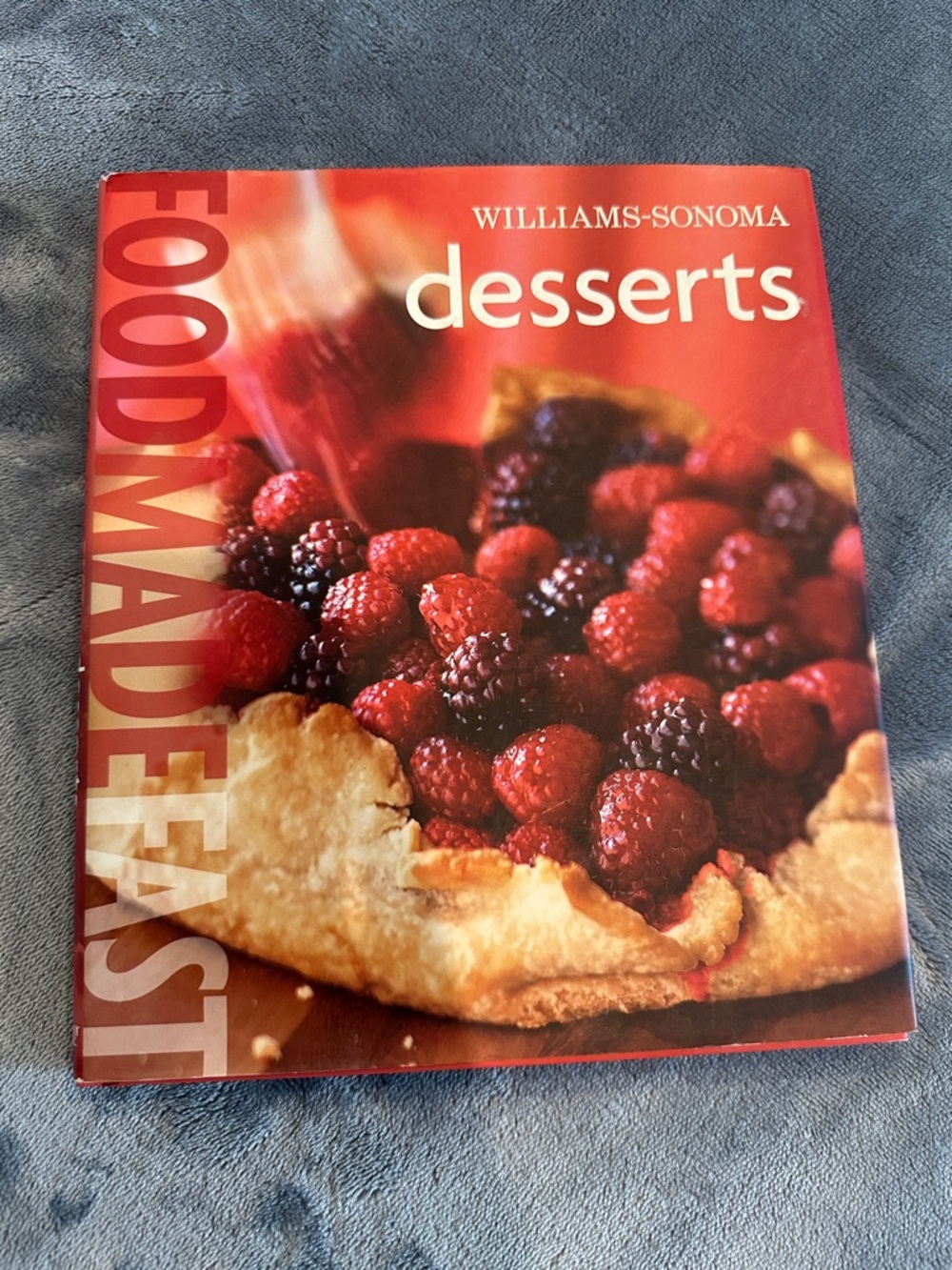 3/$10 Williams-Sonoma Desserts Cookbook - Red Cover with Mixed Berries